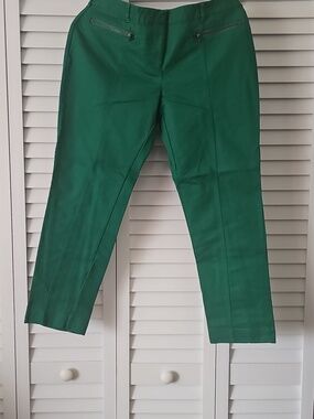 Kenneth Cole Green Tailored Ankle Pants